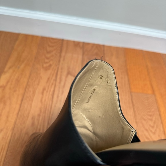 Neiman Marcus Pointed Toe Heeled Mule Black Leather Size 9 - Picture 5 of 11